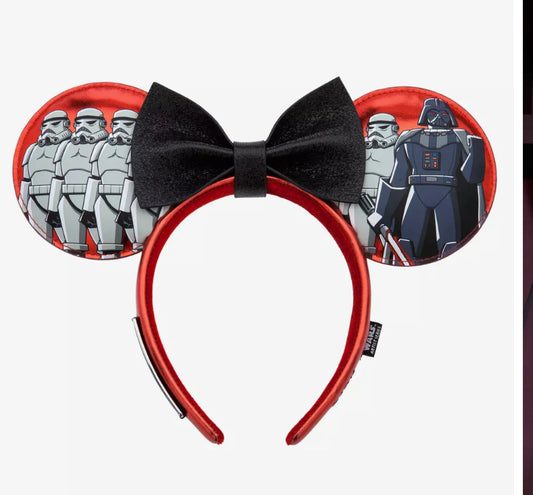 Disney Star Wars: Dark Side Loungefly Ear Headband for Adults by Alex Riegert-Waters – Star Wars Artist Series – D23: The Ultimate Disney Fan Event