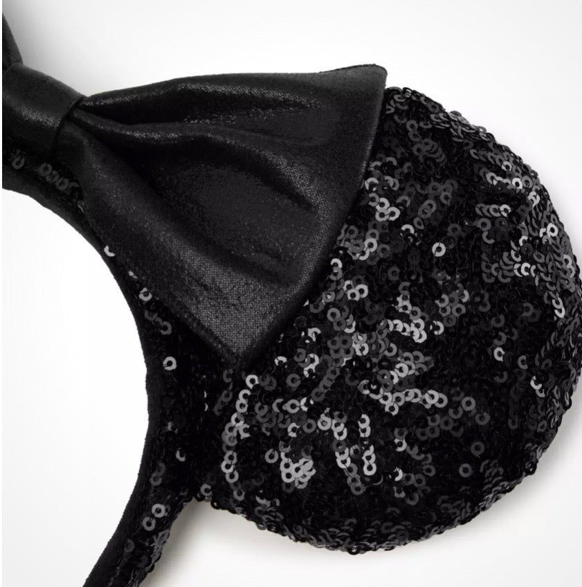 Disney Minnie Ears Headband-Black Sequin