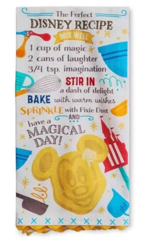 Disney Recipe Mickey Waffle Kitchen Towel