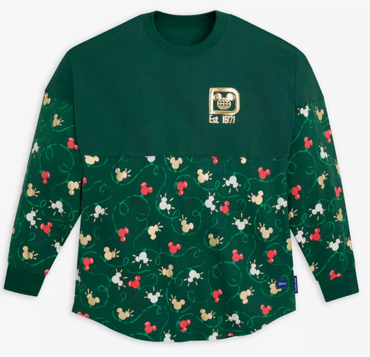 Walt Disney World Mickey Icon Holiday Lights Spirit Jersey for Adults