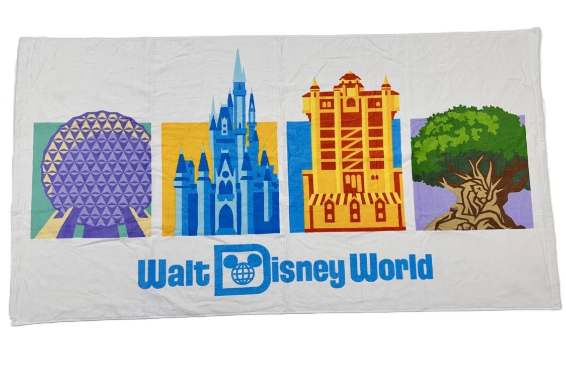 Walt Disney World 4 Parks Beach Towel Castle