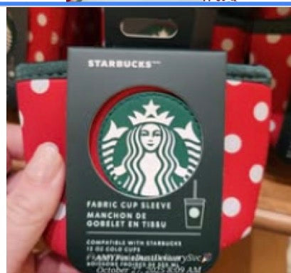 Walt Disney World Minnie Starbucks Cup Sleeve