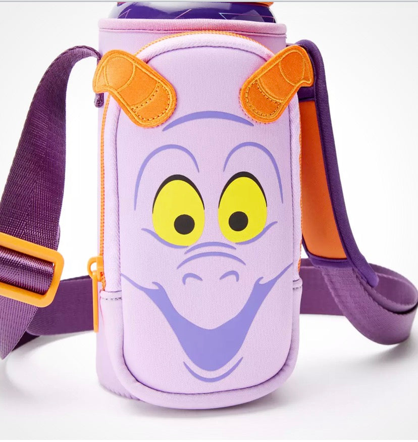 Disney Figment Stainless Steel Water Bottle and Carrier - EPCOT