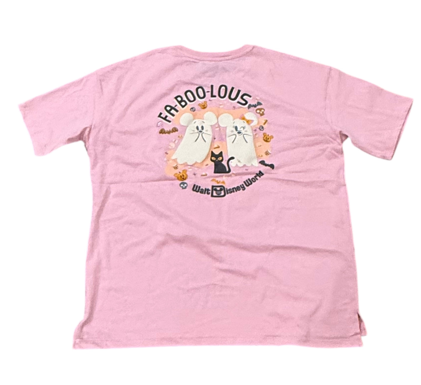 Walt Disney World Mickey Minnie Ghosts Shirt-Pink Faboolous