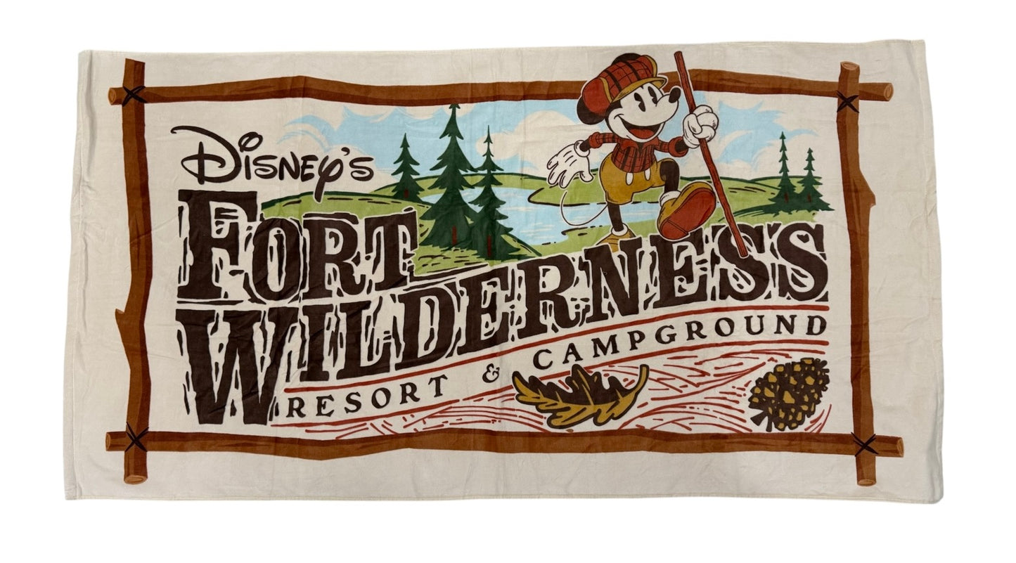 Disney Fort Wilderness Resort Mickey Beach Towel