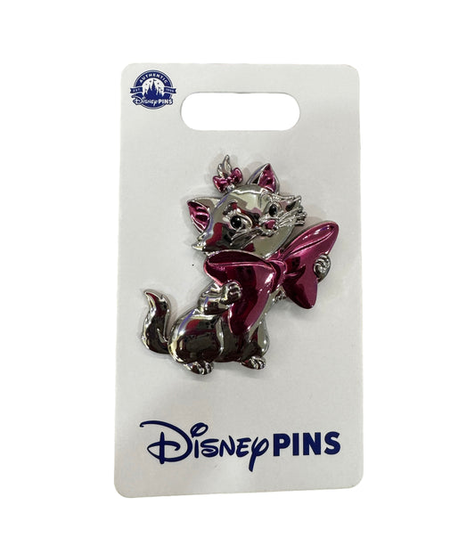 Disney Aristocats Marie Metallic Chrome Pin