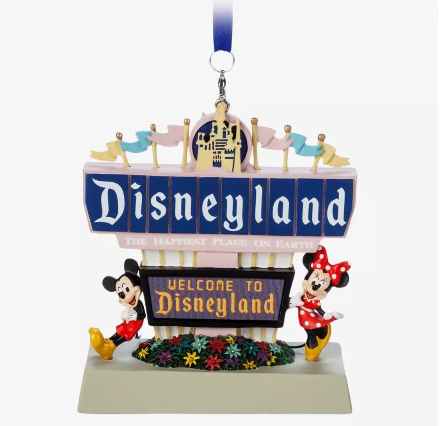 Disneyland Marquee Light-Up Living Magic Sketchbook Ornament