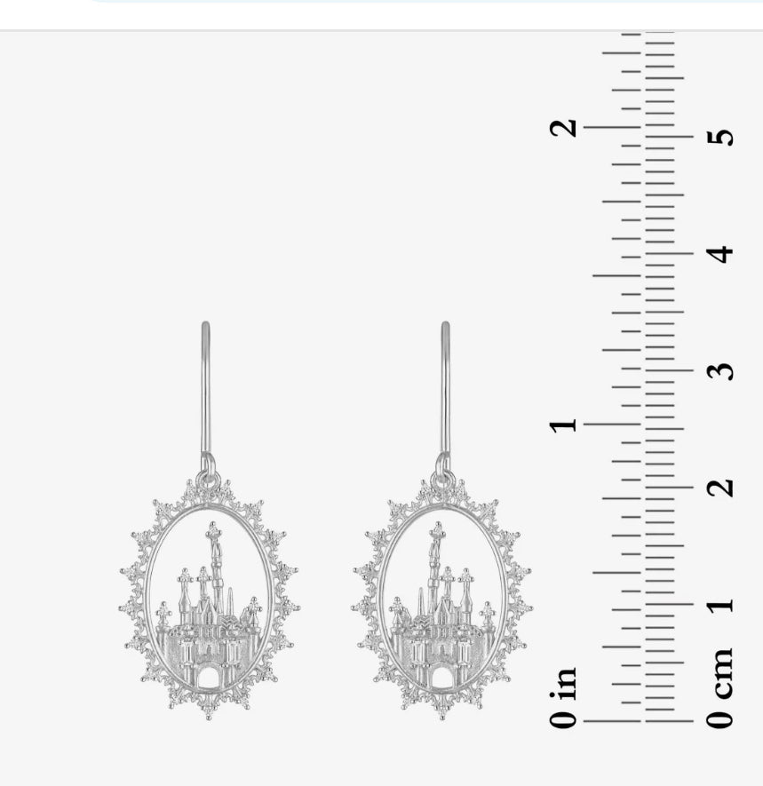 Disneyland 70th Anniversary Castle Earrings Rebecca Hook