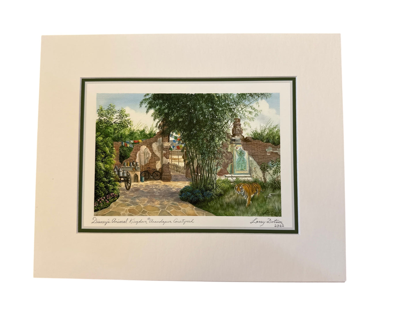 Disney Animal Kingdom Anandapur Courtyard 8x10 matted print
