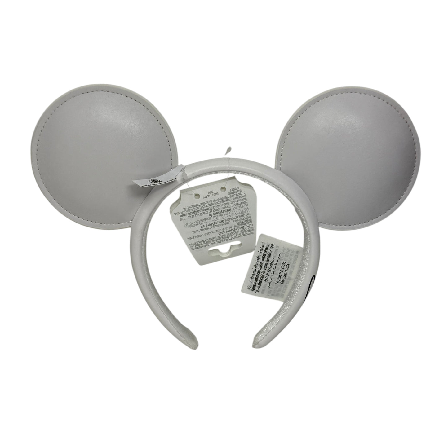 Disney Mickey White Pleather Ears Headband