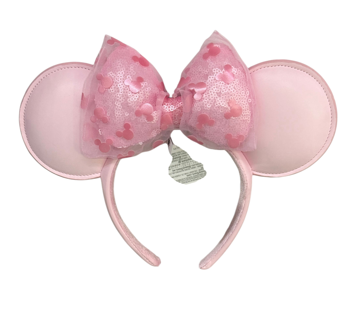 Disney Minnie Ears Headband-Baby Pink with Hearts