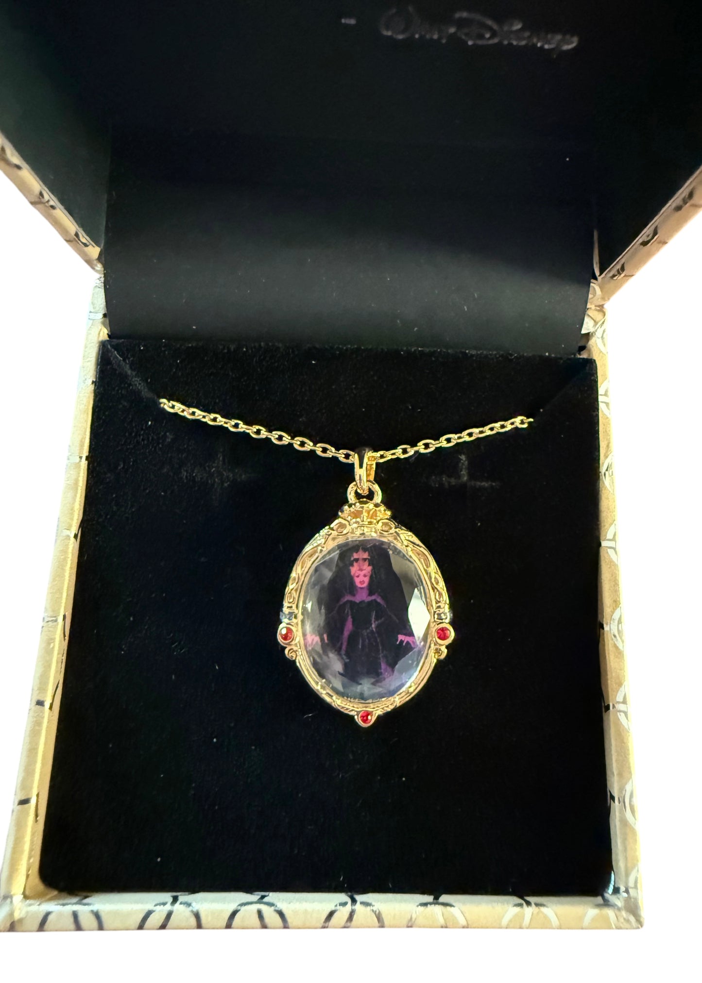 Disney Snow White Evil Queen Rebecca Hook Necklace