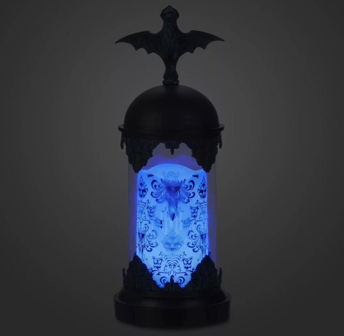 Disney Haunted Mansion Light-Up Hurricane Candle Set Color Changing