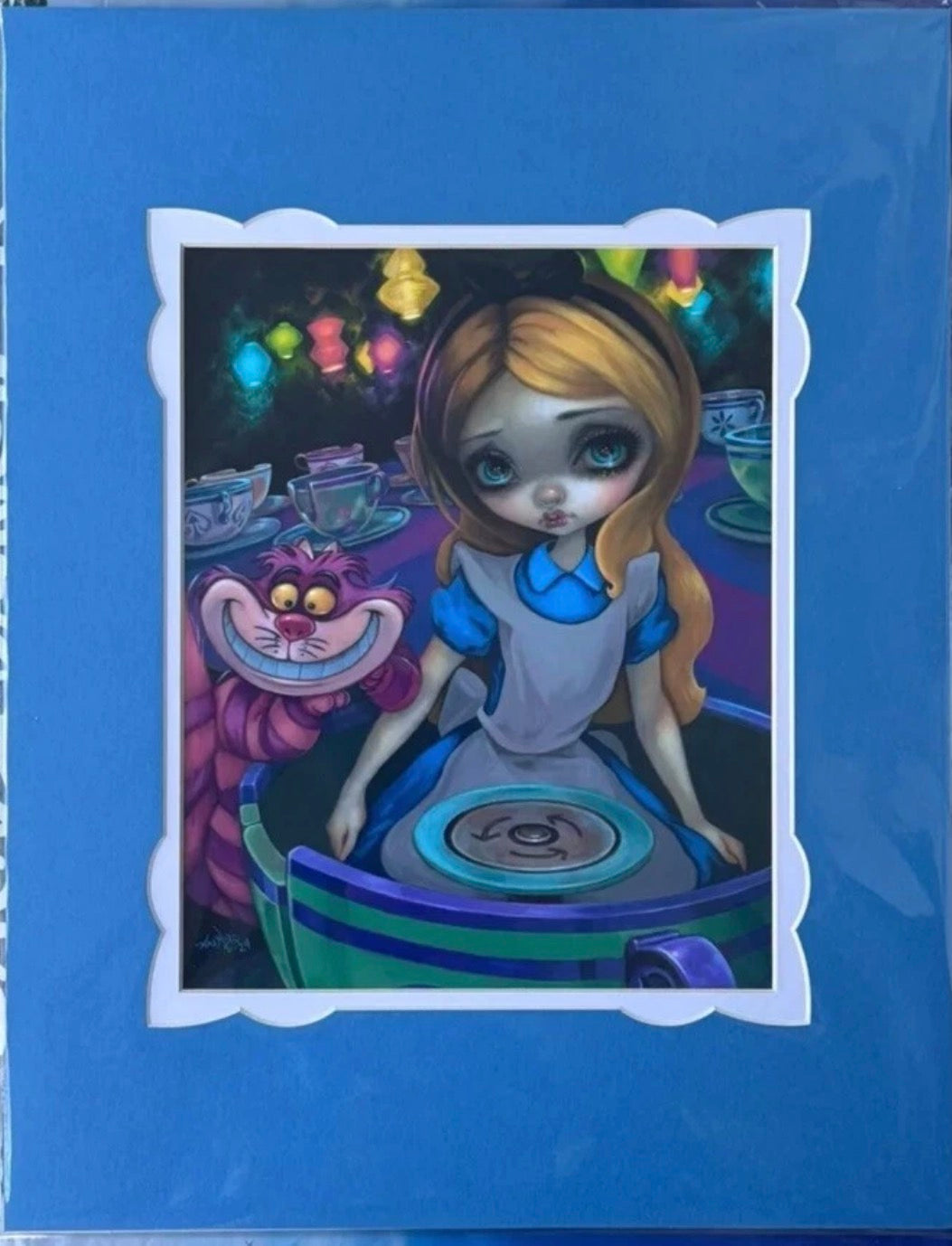 Disney Parks Alice’s Tea Cups Jasmine Beckett-Griffith Alice 14x18 Print