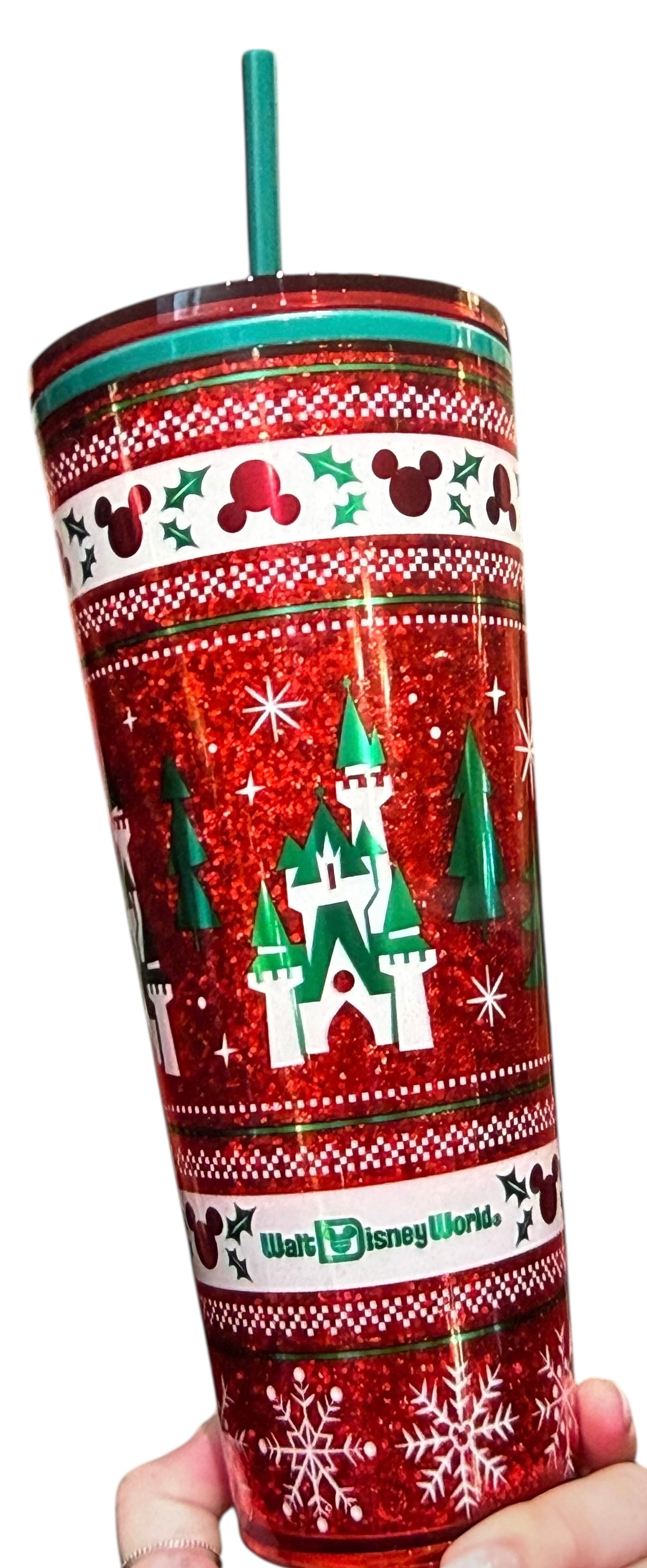 Walt Disney World Fair Isle Castle Starbucks Tumbler with Straw