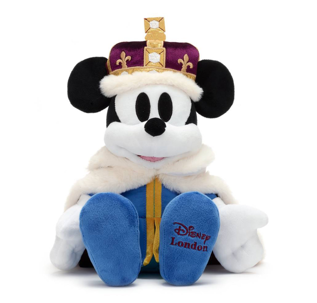 Disney London Epcot UK Mickey King Plush