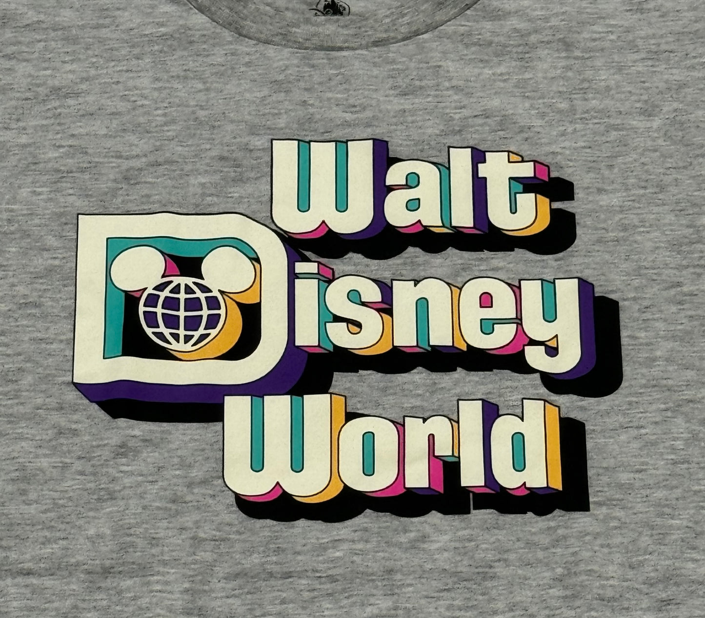 Walt Disney World Mickey Retro Grey Shirt small