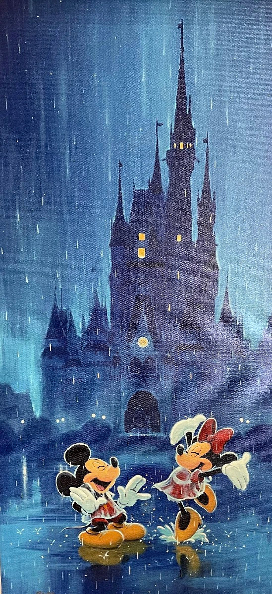 Disney “Rainy Day Fun” by Rob Kaz 10x20” Wrapped Canvas