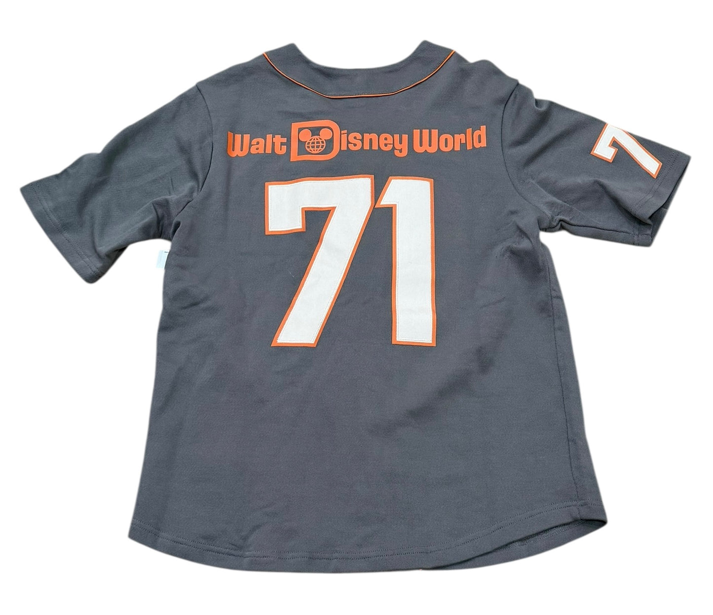 Walt Disney World 71 Mickey Pumpkin Baseball Jersey