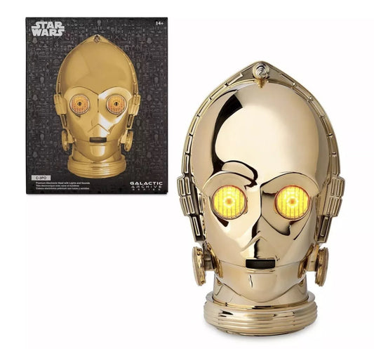 Disney Star Wars Galactic Archive Series C-3PO Head New