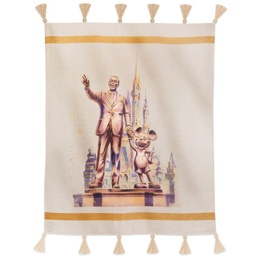 Walt Disney World 50th Anniversary Mickey and Walt Partners Blanket Throw