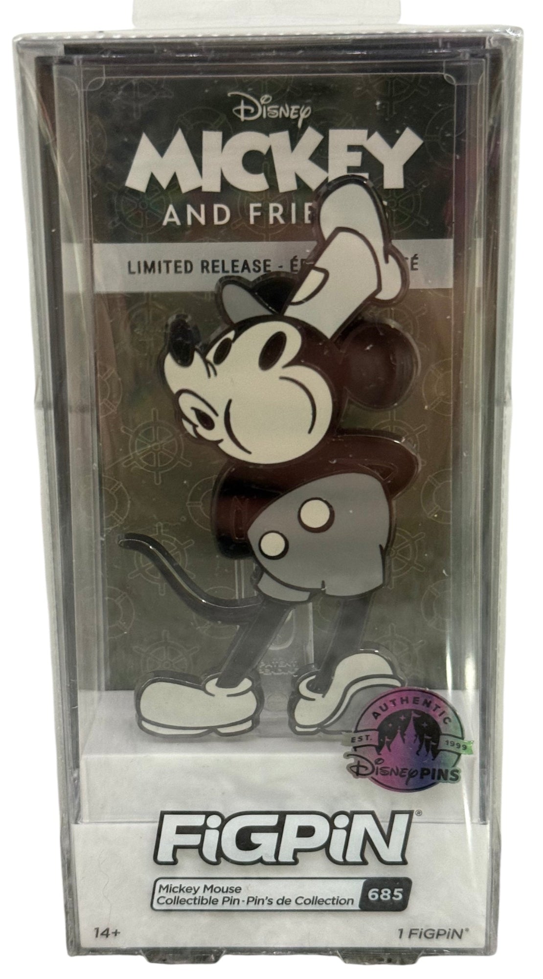 Disney Parks Steamboat Willie Mickey FigPin