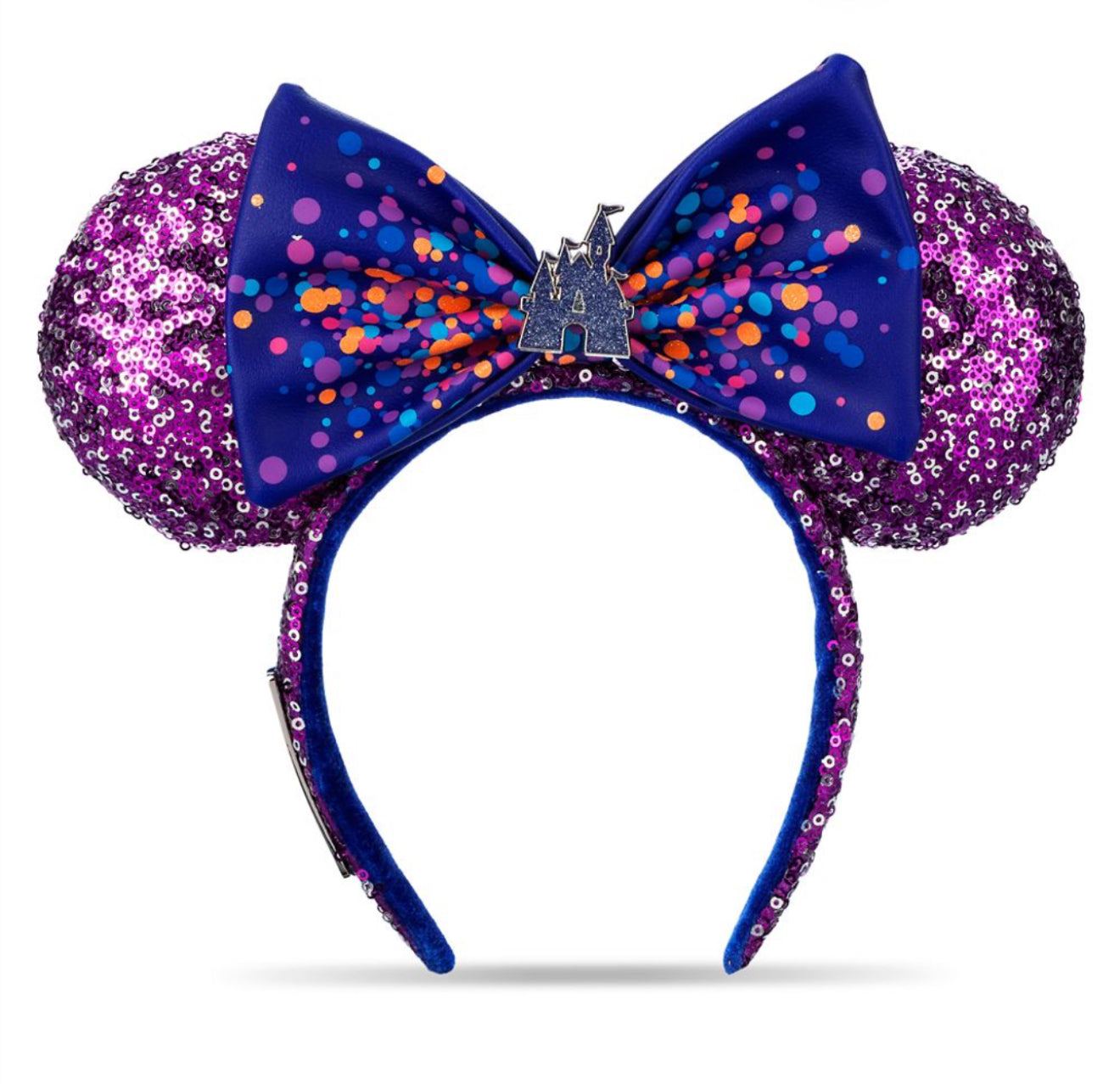 Disney Minnie Ears Headband - Sequin Sparkle With Castle