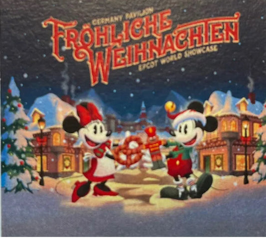 Disney Epcot Germany World Showcase Frohliche Weihnachten Mickey and Minnie Flee