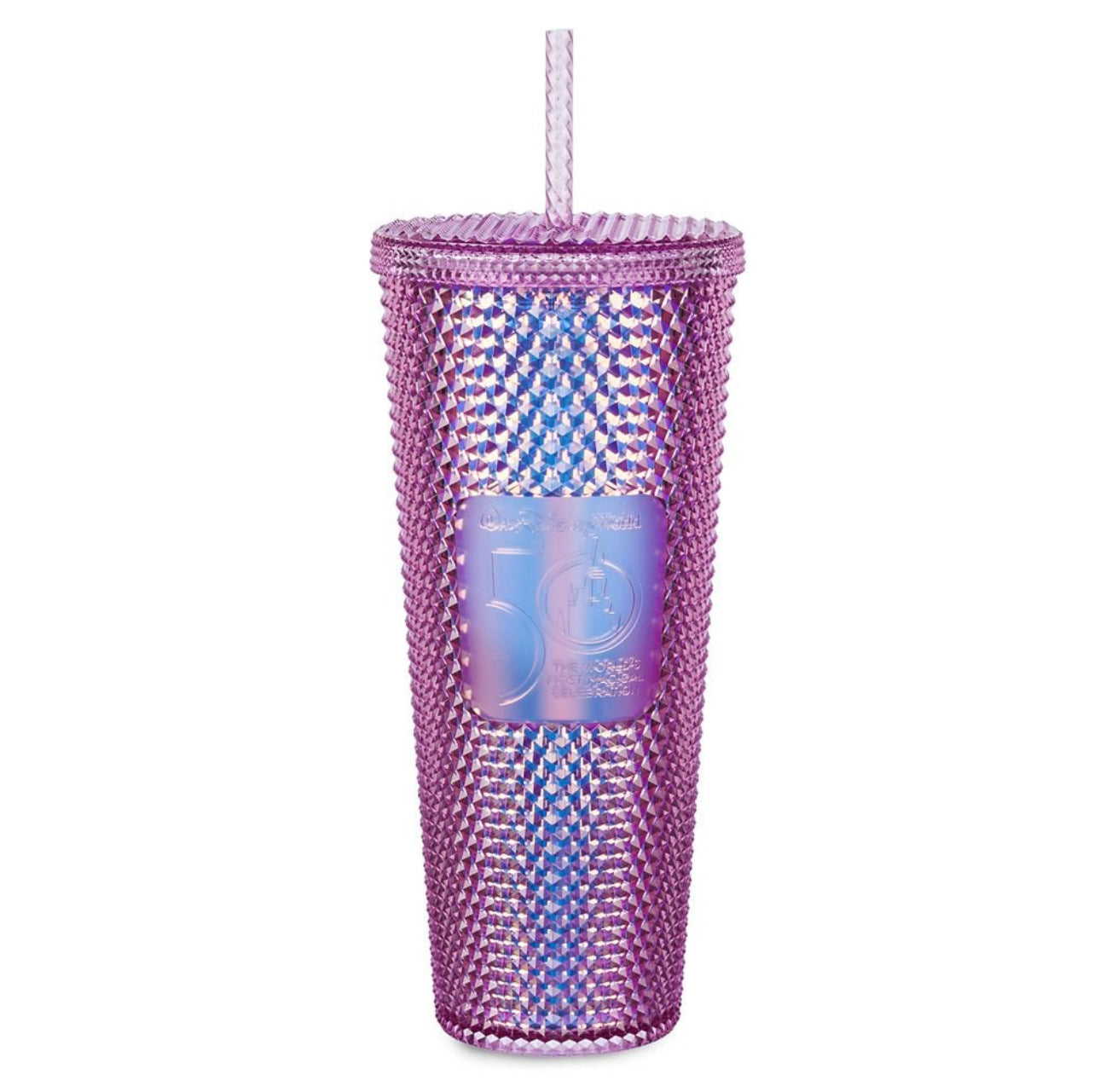 Walt Disney World 50th Anniversary Starbucks Studded Tumbler-Pink