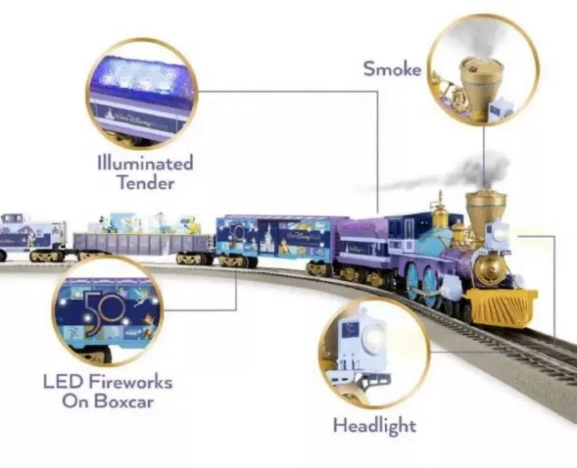 Walt Disney World 50th Anniversary Lionel Electric Train Set Express O-Gauge