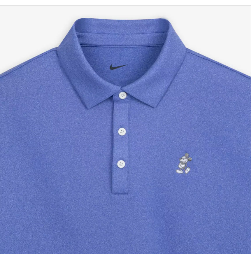 Disney Mickey Tour Polo Nike Polo Shirt-Heathered Blue