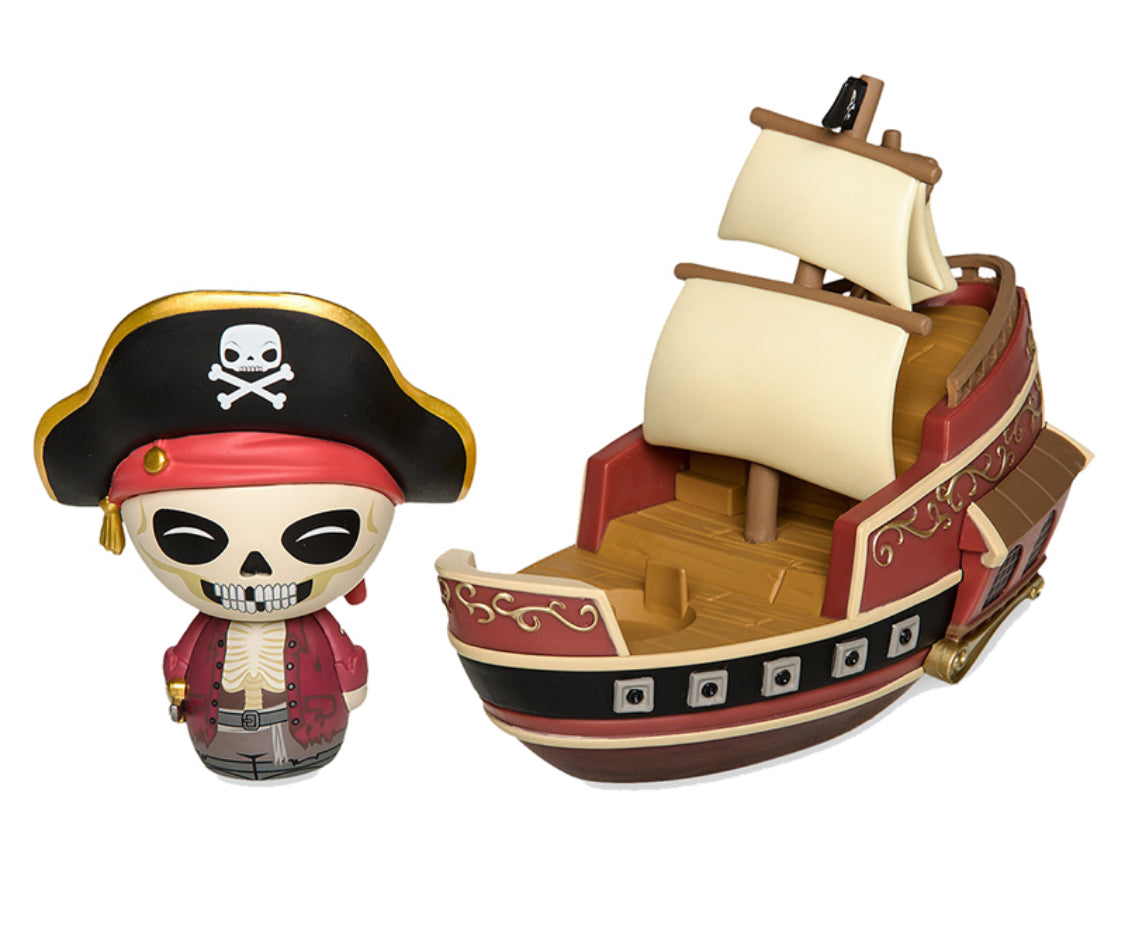 Disney Vinyl Figure - Dorbz Ridez - Jolly Rodger With Pirate Ship