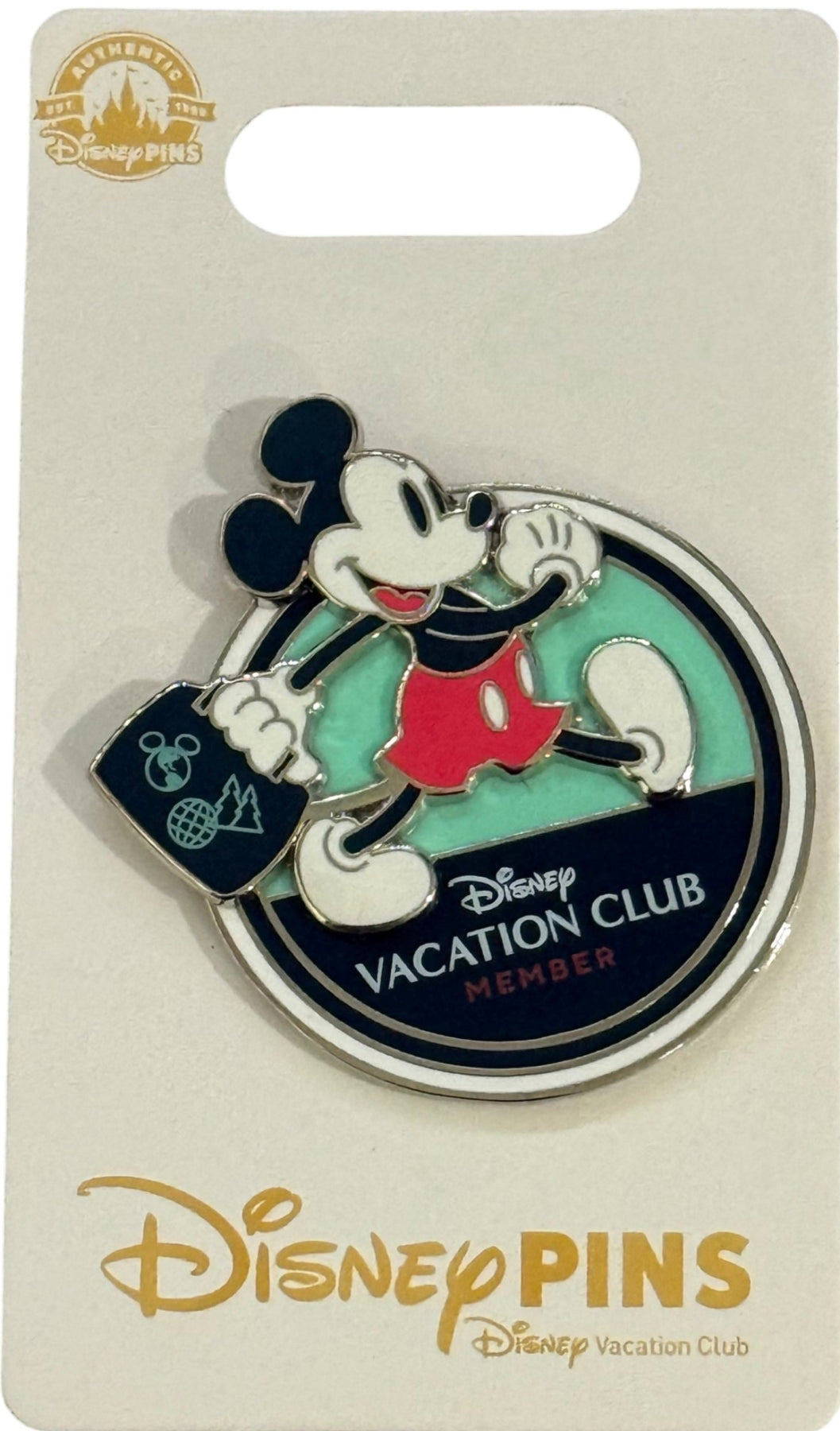 Disney Vacation Club DVC Mickey Suitcase Pin