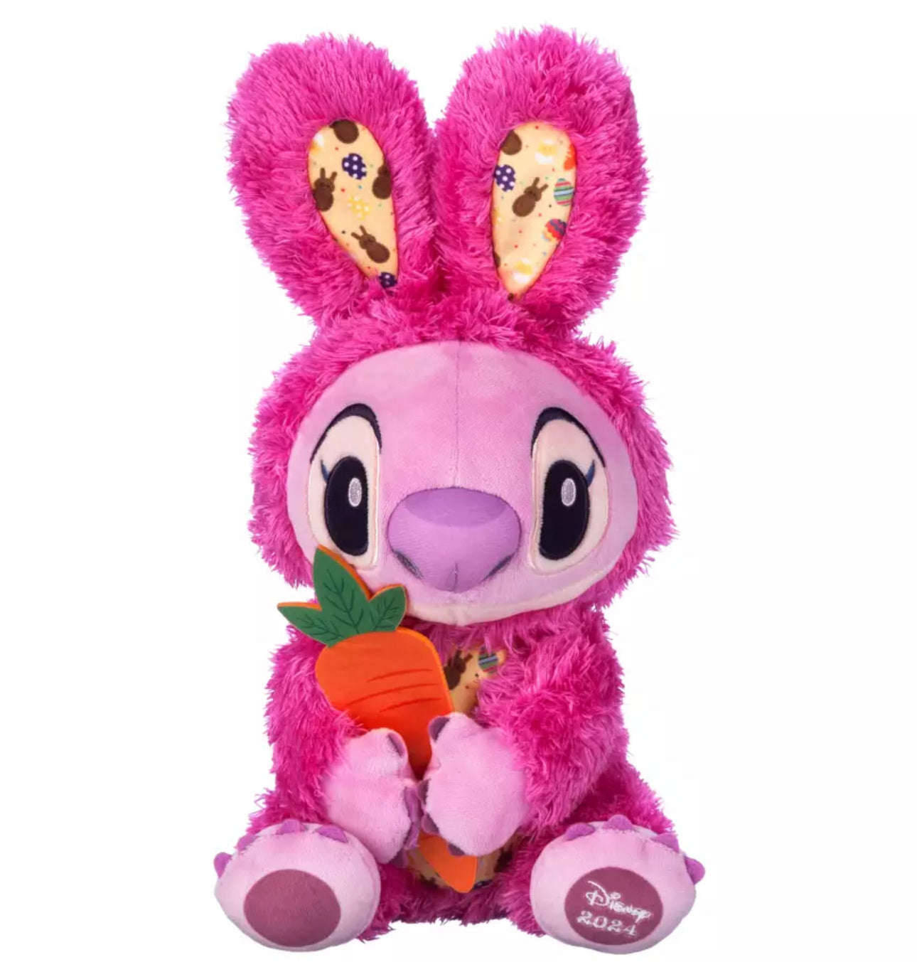 Disney 2024 Stitch Pink Angel Plush Easter Bunny – Medium 13''