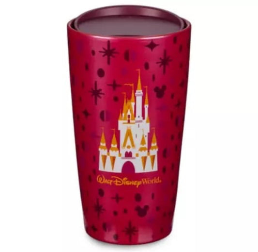 Walt Disney World Cinderella Castle Starbucks Tumbler-Pink/Red Ombre