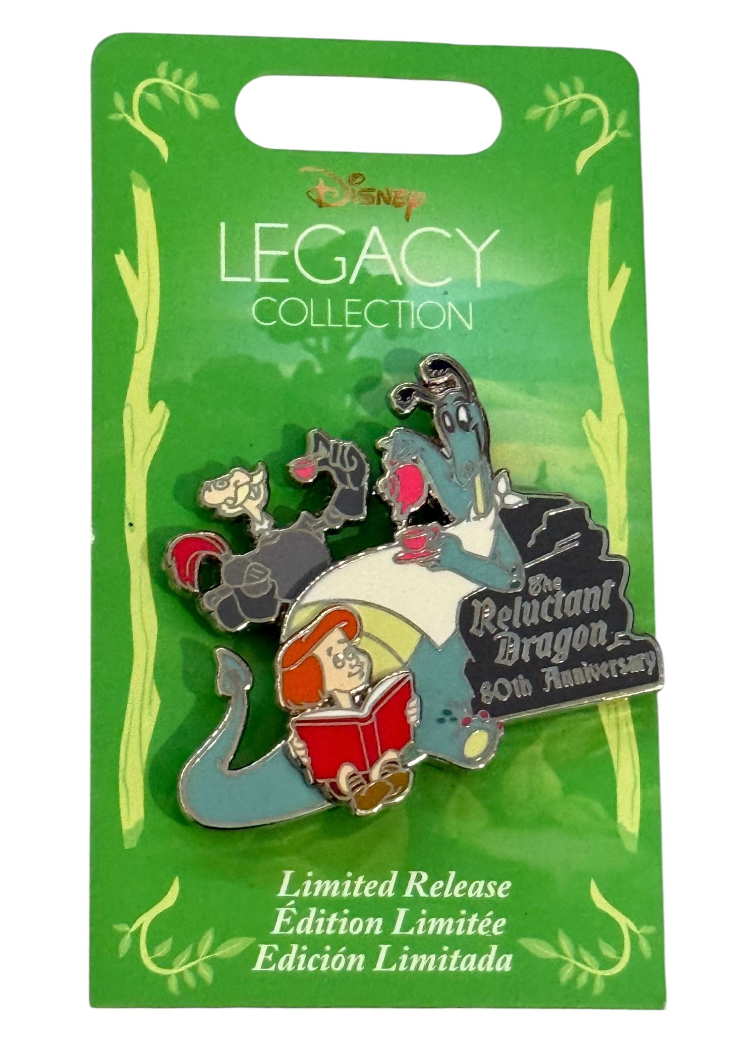Disney Legacy Collection Reluctant Dragon 80th Anniversary Pin