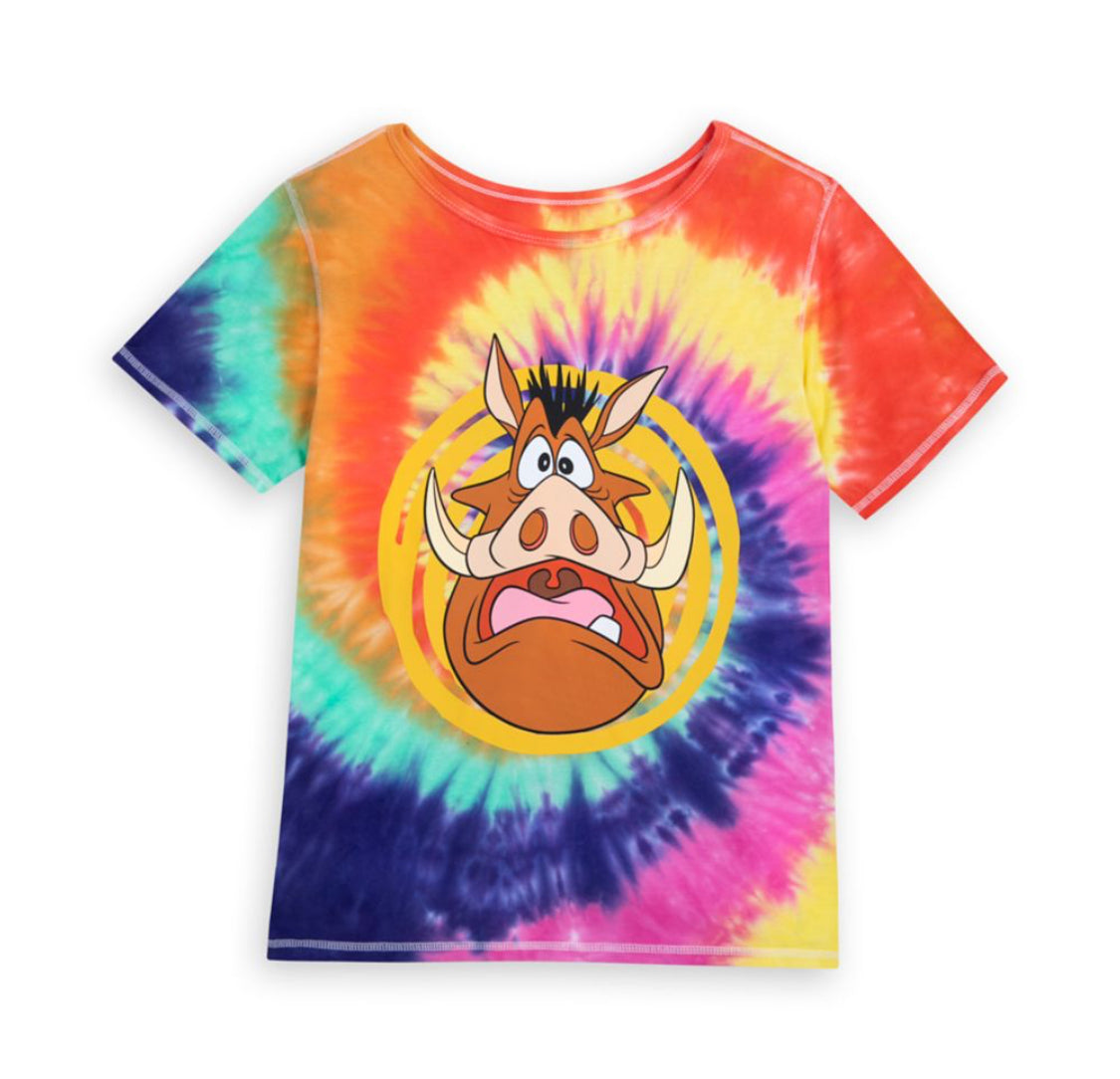 Disney Pumbaa Tie-Dye T-Shirt for Kids – The Lion King – Sensory Friendly XL