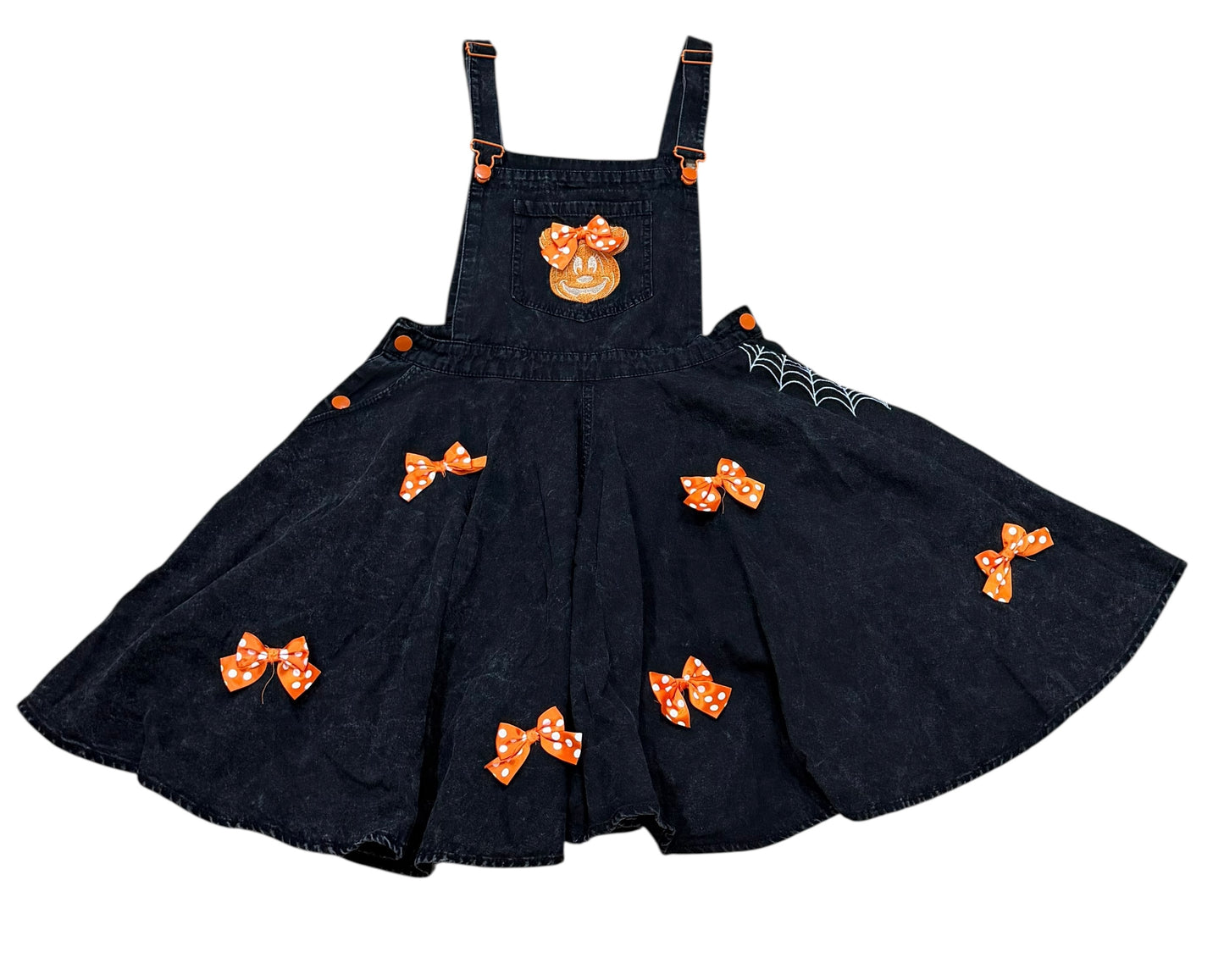 Disney Minnie Pumpkins Romper Overall Romper Dress Medium