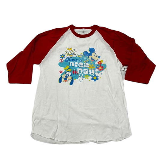 Disney Pop Century Resort Raglan Shirt-Red