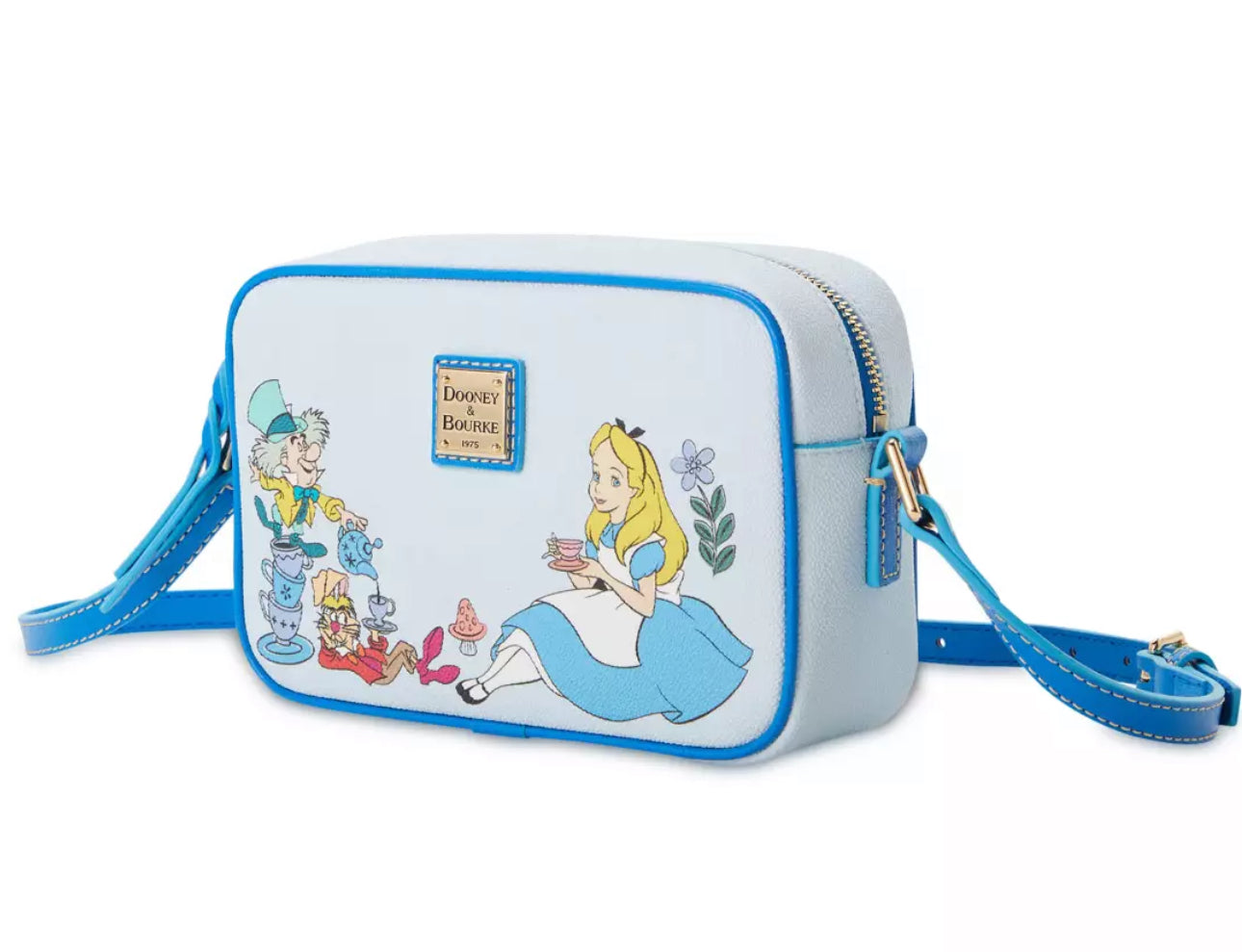 Disney Alice in Wonderland Dooney & Bourke Camera Crossbody Purse Bag