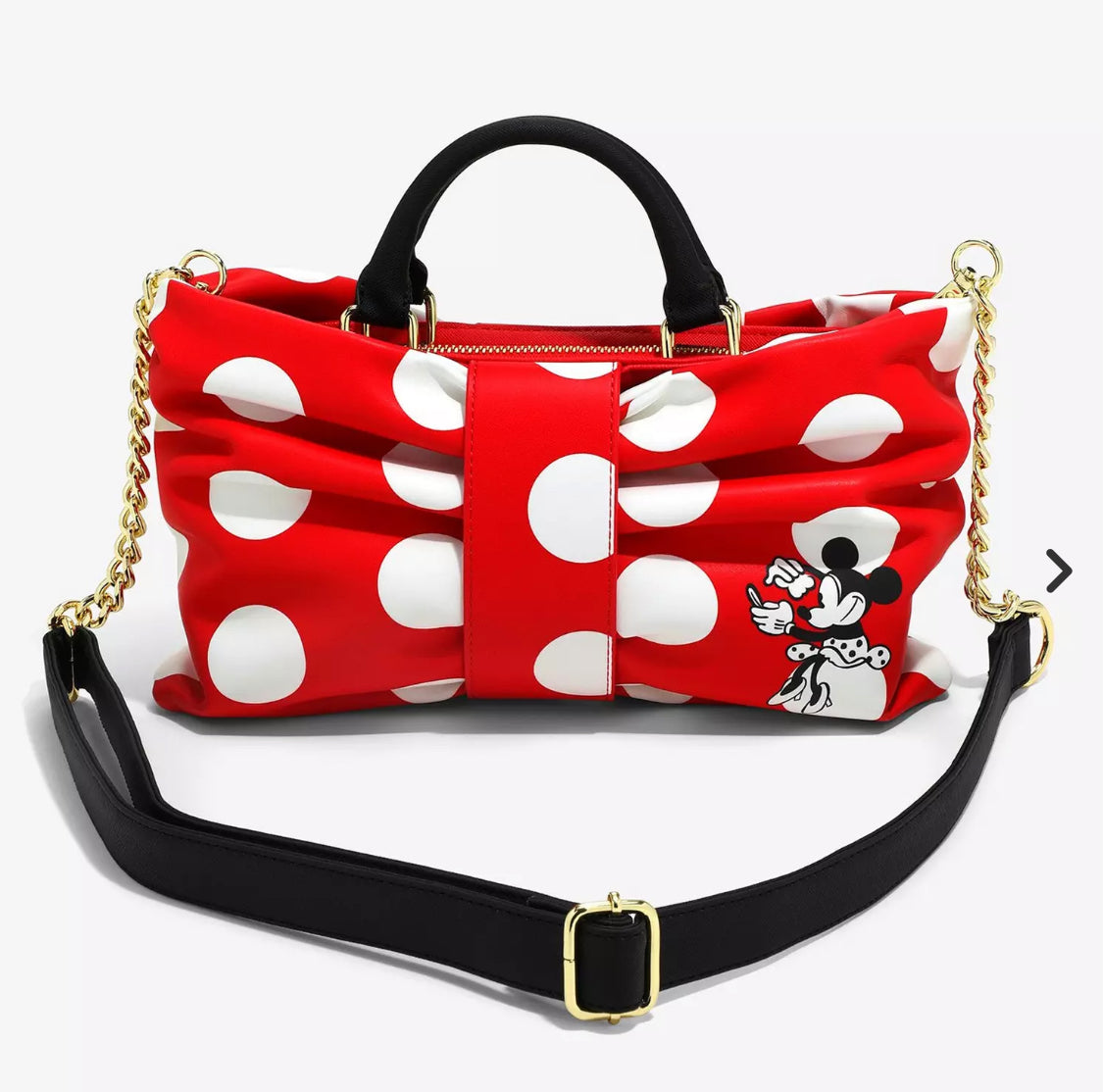 Disney Minnie Bow Figural Loungefly Crossbody Bag