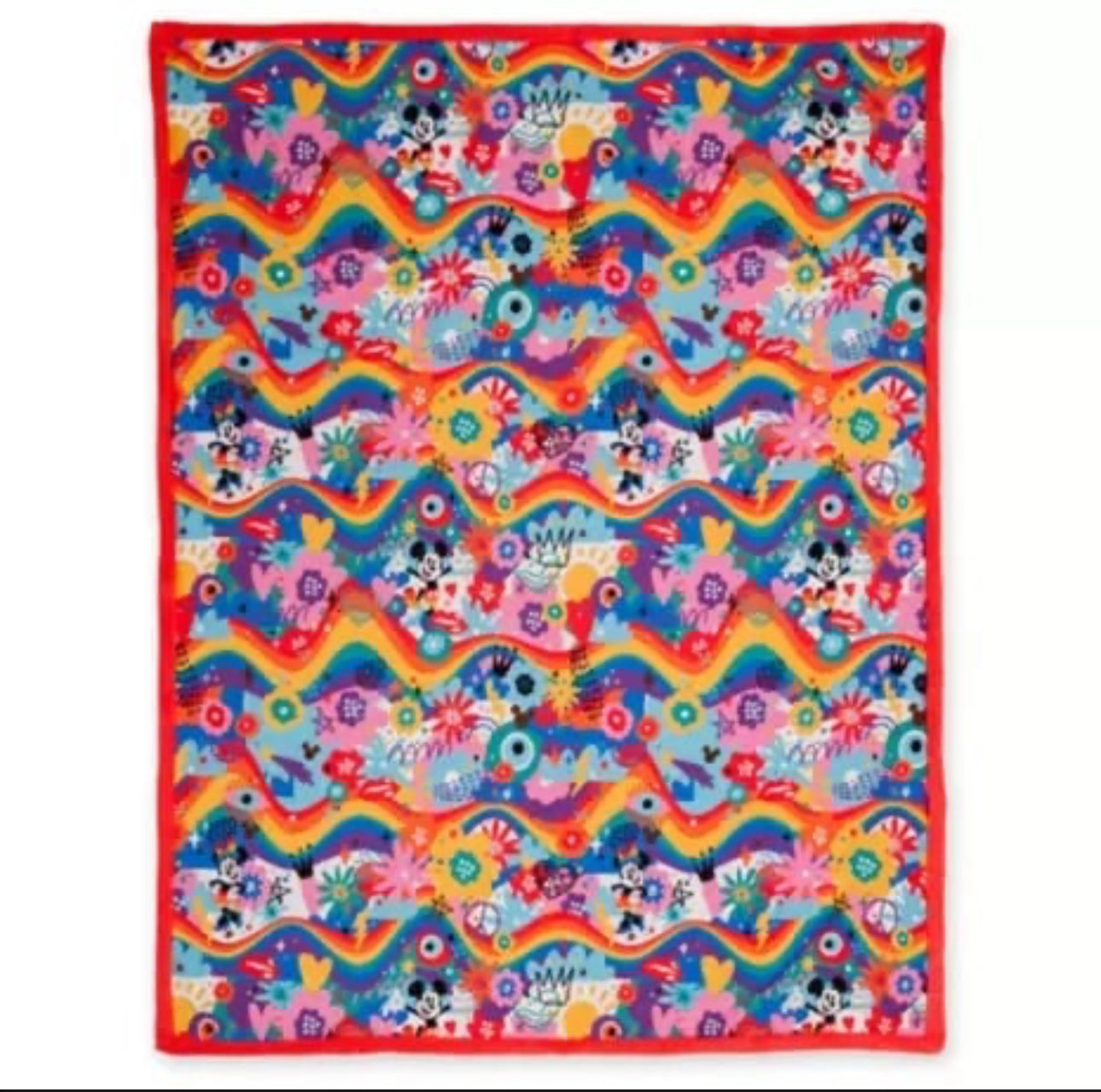 Disney Throw Blanket - Mickey & Minnie - Pride Rainbow Collection