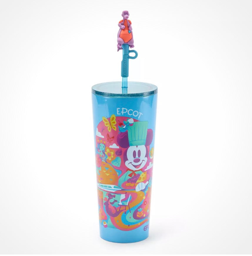 Disney World Starbucks Stainless Tumbler-Epcot Blue