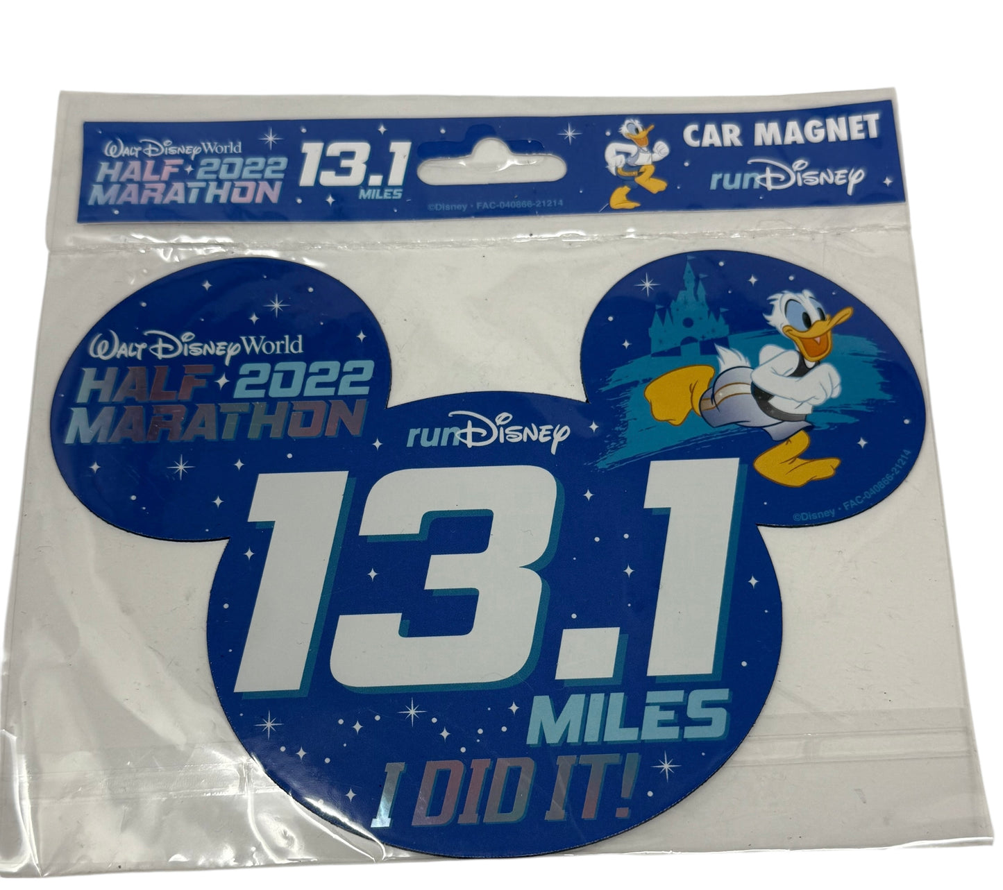 RunDisney Springtime Surprise Weekend 2022 Mickey Car Magnet-13.1 Donald