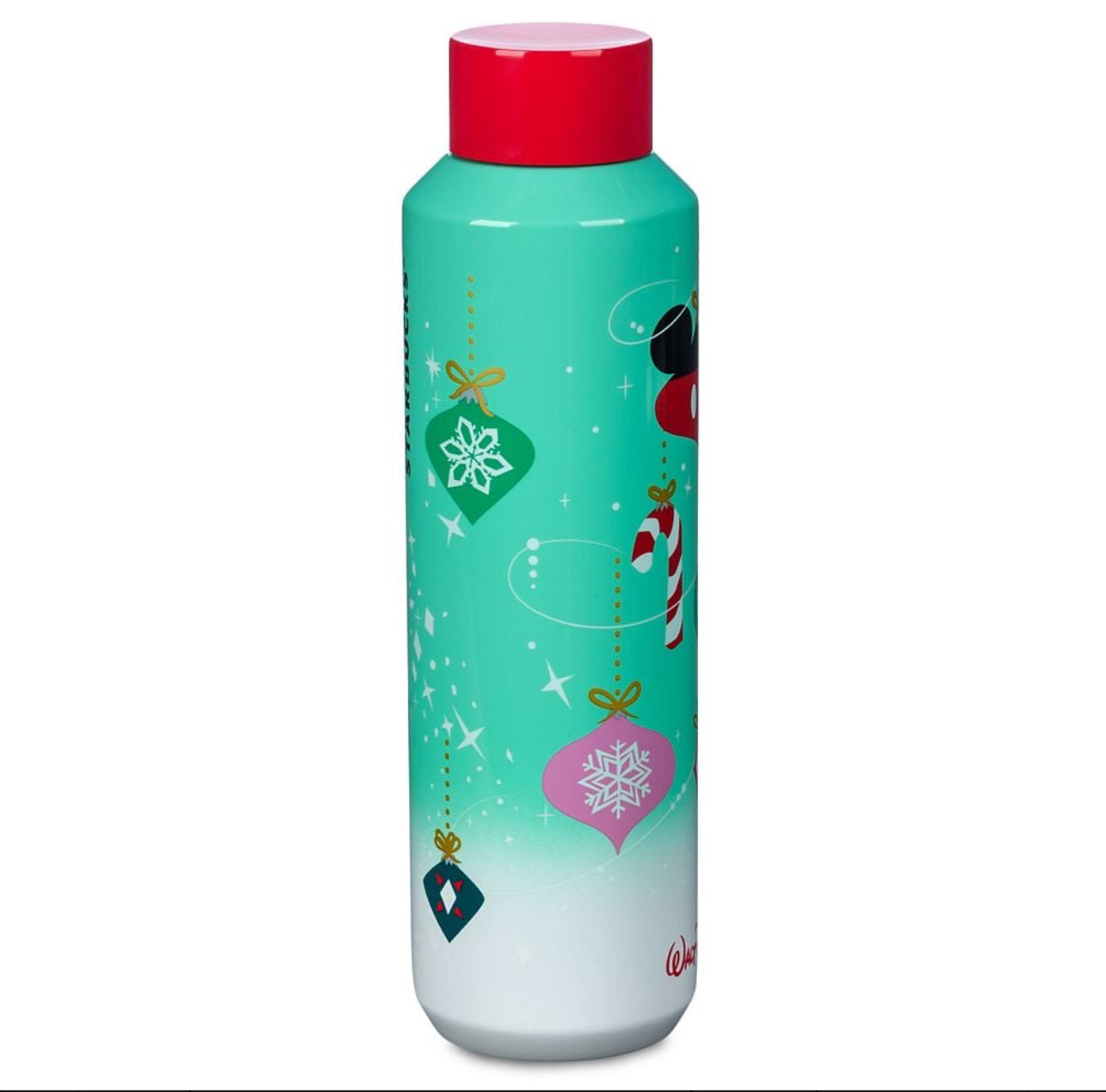 Walt Disney World Starbucks Mickey Holiday Ornaments Water Bottle