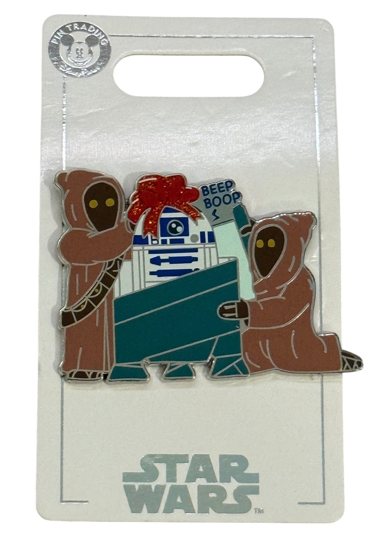 Disney Parks Holiday Christmas 2020 Star Wars Jawas Wrapping R2D2 Pin New OE Pin