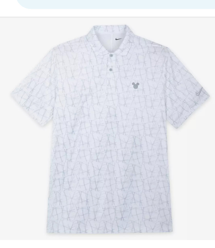 Disney Mickey Victory Performance Nike Golf Polo for Men-White Graphic