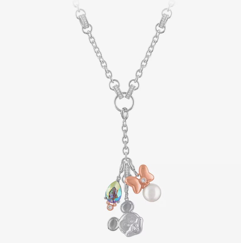 Disney Mickey, Minnie, Castle Necklace Set by Rebecca Hook