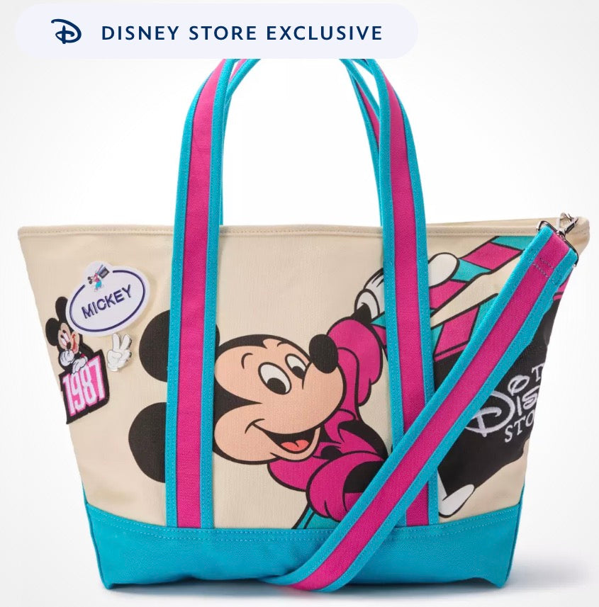 Disney Store Exclusive Mickey Est. 1987 Canvas Tote – Large