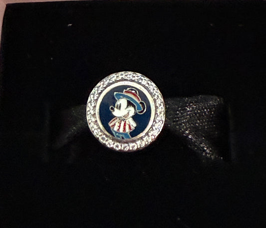 Disney Epcot World Showcase USA Mickey Pandora Charm Bead